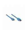 MANHATTAN Kabel USB 3.0 A-Mikro B długość kabla 1m, niebieski<br>[325417] - nr 14