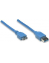 MANHATTAN Kabel USB 3.0 A-Mikro B długość kabla 1m, niebieski<br>[325417] - nr 15