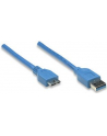 MANHATTAN Kabel USB 3.0 A-Mikro B długość kabla 1m, niebieski<br>[325417] - nr 18
