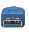 MANHATTAN Kabel USB 3.0 A-Mikro B długość kabla 1m, niebieski<br>[325417] - nr 9