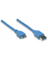 MANHATTAN Kabel USB 3.0 A-Mikro B 2m, niebieski<br>[325424] - nr 8