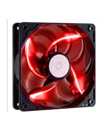 Wentylator COOLERMASTER  SickleFlow 120x120, łożysko ślizgowe o wysokiej trwałości, 19dBA, czerwone podświetlenie