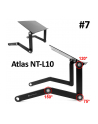 Podstawka chłodząca - stolik pod NB'ka NT-L10 alumiunium, czarny, 7~17'' - nr 23