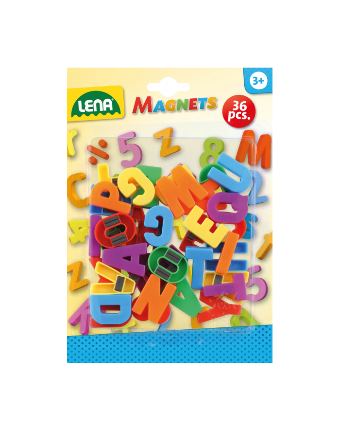 LENA Literki magnetyczne duże 36 szt główny