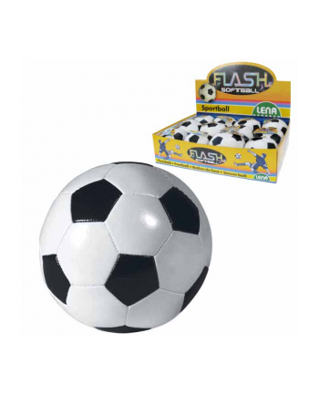 LENA Piłka miękka czarno biała 11cm