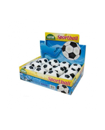 LENA Piłka miękka czarno biała 11cm