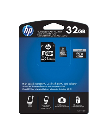 HP karta pamięci microSDHC 32GB Class 10 + Adapter