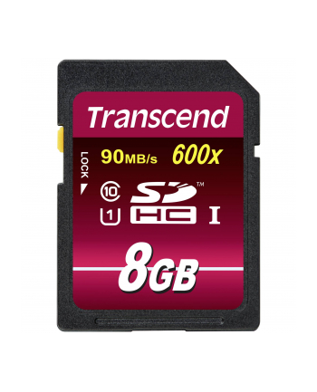 Transcend karta pamięci SDHC UHS-1 8GB Class 10 ULTIMATE HD VIDEO