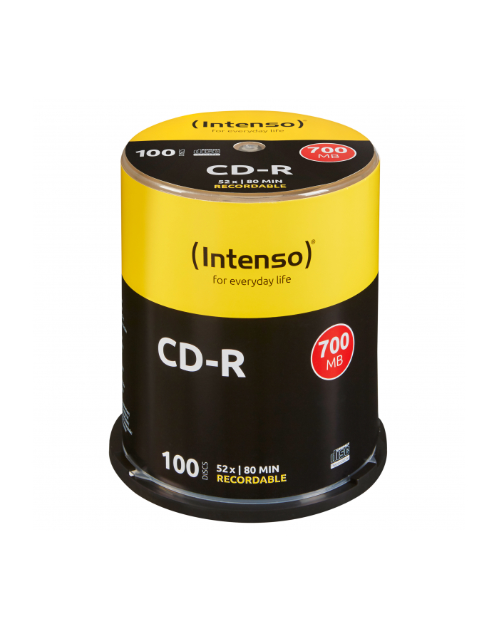 CD-R Intenso [ [ cake box 100 | 700MB | 52x ] główny