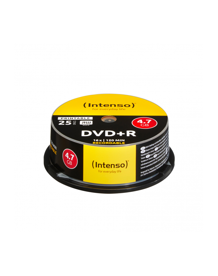 DVD+R Intenso [cake box 25|4.7GB|16x| do nadruku | Extra Fine Matt | Fullface] główny