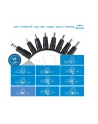 4World uniwersalny zasilacz sieciowy do notebooka 90W + USB, 10 końcówek - nr 22