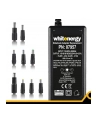 4World uniwersalny zasilacz sieciowy do notebooka 90W + USB, 10 końcówek - nr 8