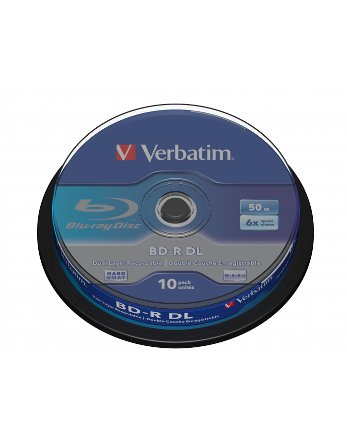 VERBATIM BD-R (10-pack)DualLayer/Spindle/6x/50GB główny