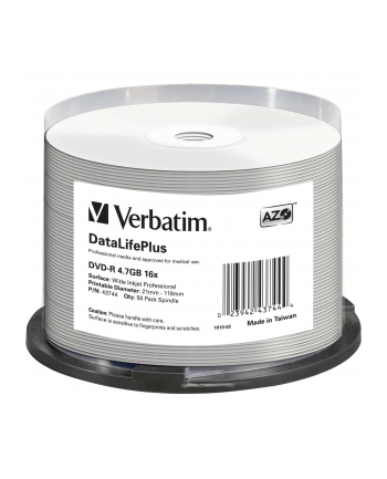 VERBATIM DVD-R(50-Pack)Spindle/Printable/16x/4.7GB/NON-ID