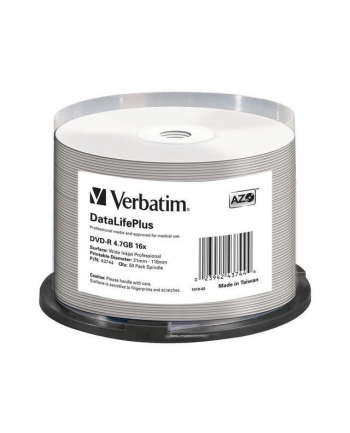 VERBATIM DVD-R(50-Pack)Spindle/Printable/16x/4.7GB/NON-ID