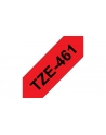 Taśma Brother 36mm BLACK ON RED - nr 17