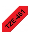 Taśma Brother 36mm BLACK ON RED - nr 24