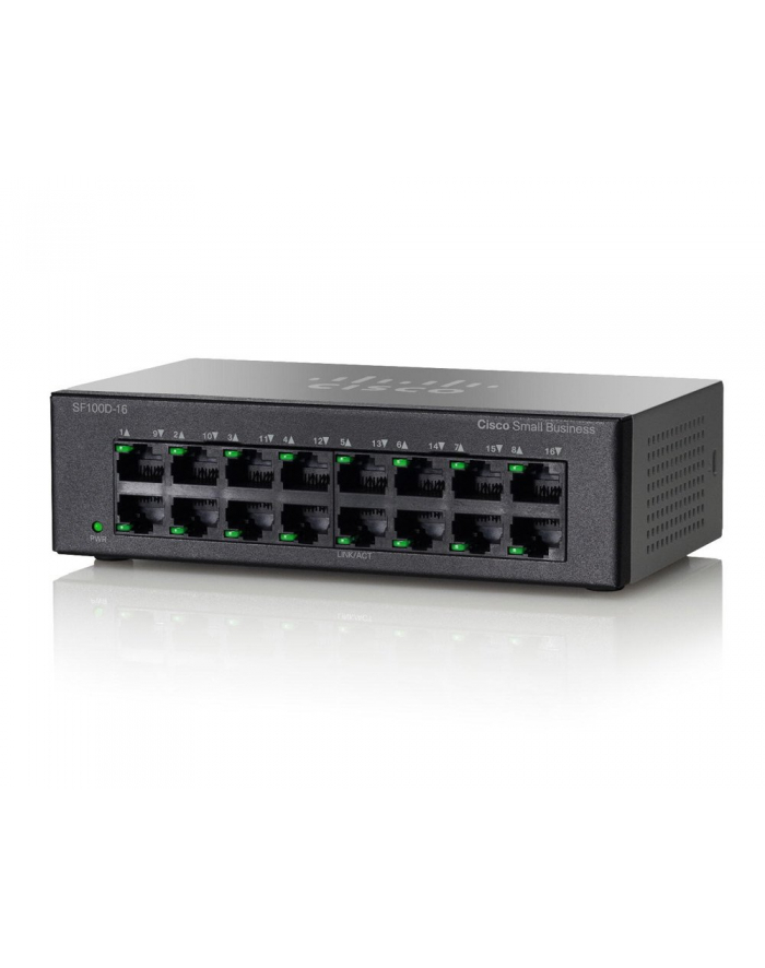 Cisco SF100D-16 16-Port 10/100 Desktop Switch główny