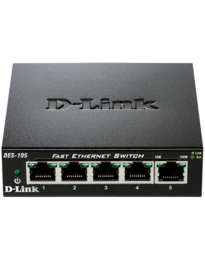 D-Link 5-port 10/100 Metal Housing Desktop Switch główny
