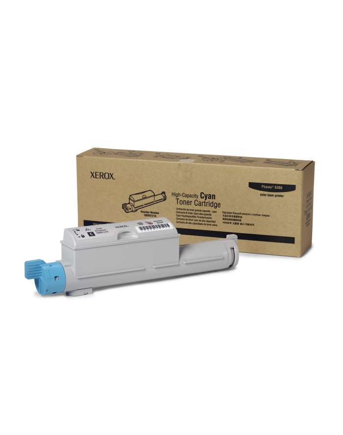 Toner Xerox Phaser 6360 12k cyan, 106R01218 główny