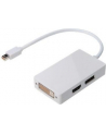Adapter DisplayPort 1.1a miniDP-DP+HDMI+DVI 0.2m - nr 21