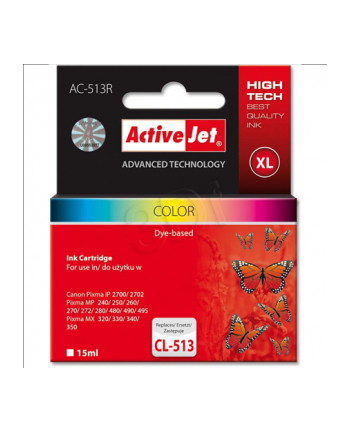 ActiveJet AC-513R tusz kolorowy do drukarki Canon (zamiennik Canon CL-513)