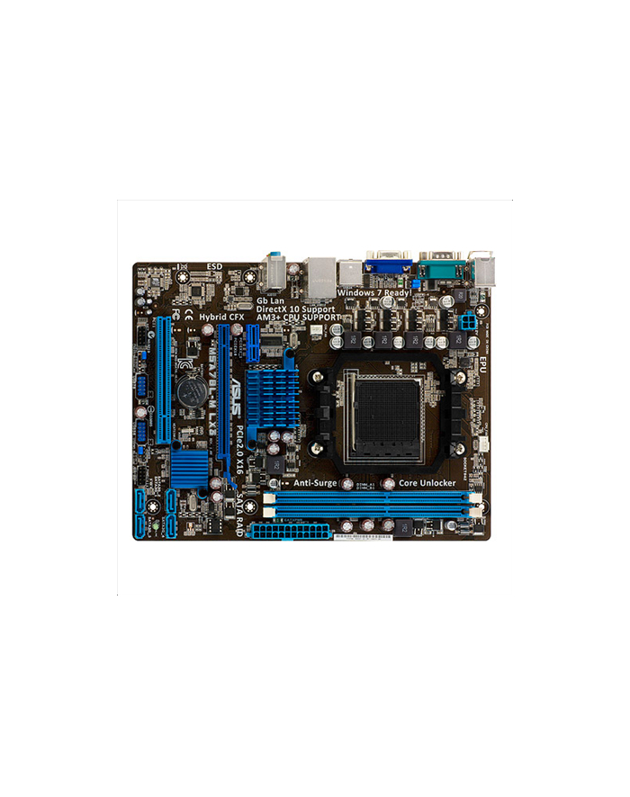 ASUS M5A78L-M LX3 AMD 760G Socket AM3+ (PCX/VGA/DZW/GLAN/SATA/RAID/DDR3) mATX główny