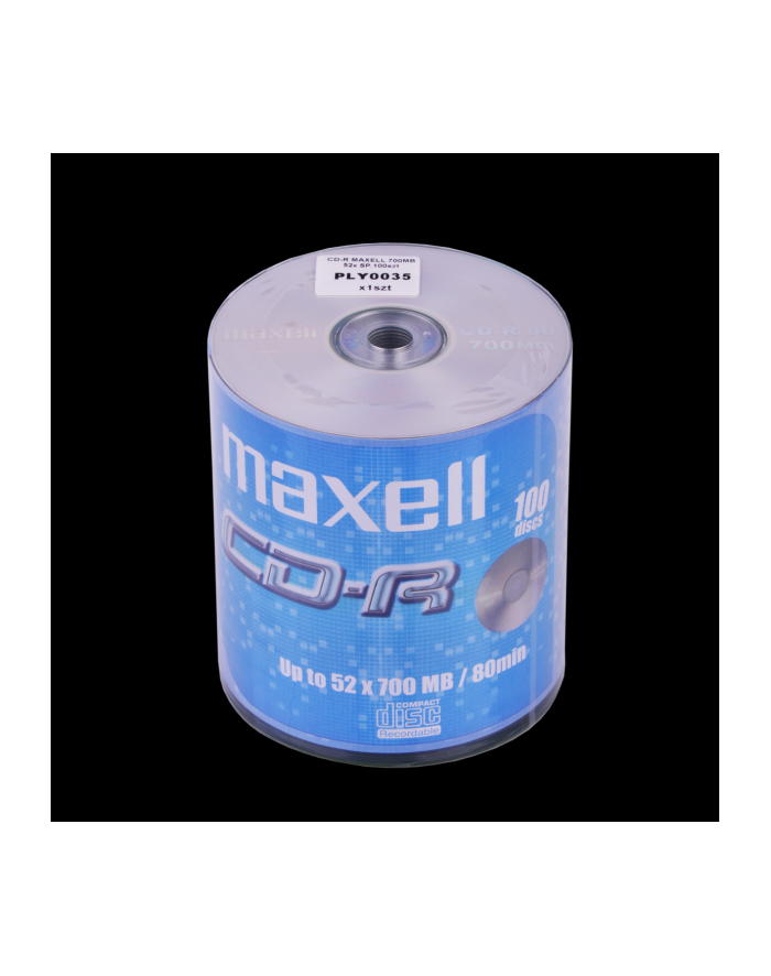 Płytki MAXELL CD-R 700MB 52x szpindel 100 główny