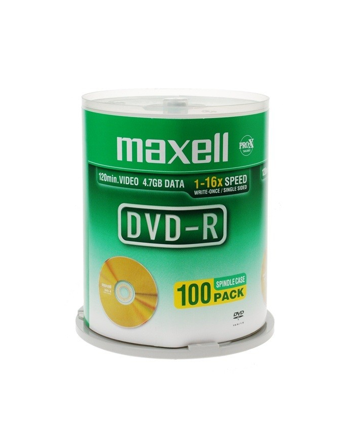 Płytki  MAXELL DVD-R 4,7 16x cake 100 główny