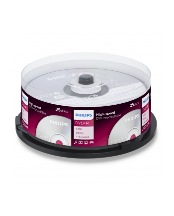 Płytki PHILIPS DVD+R 4,7 16x cake 25