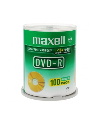 Płytki  MAXELL DVD-R 4,7 16x cake 100