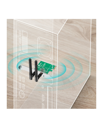 TP-Link WN881ND karta WiFi N300 (2.4GHz) PCI-E 2T2R RP-SMA