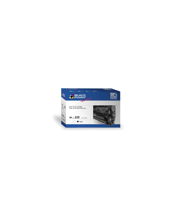 Toner Black Point Super Plus LBPPH55X | HP CE255X | 18500 str | HP LJ 3015 główny