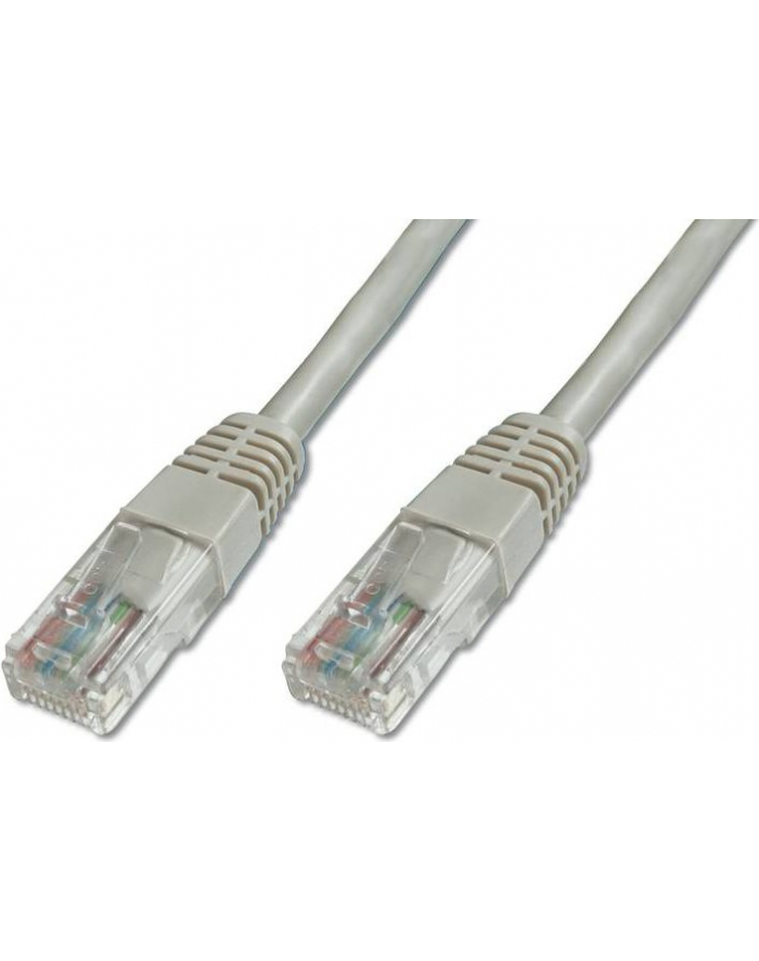 Patch cord kat.5e UTP CU AWG 26/7, szary 0,25m główny