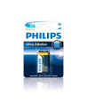 Bateria PHILIPS 6LR61E1B/10 EXTREME LIFE PLUS 1szt ( 30% więcej mocy niż zwykłe baterie alkaliczne  dzięki czemu doskonale nadają się do zasilania aparatów  odtwarzaczy CD i wszystkich pozostałych energochłonnych urządzeń ) - nr 1