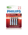 Bateria PHILIPS LR03P4B/10 AAA POWER ALAKLINE 4 szt. ( Technologia alkaliczna idealna do urządzeń o dużym poborze energii: zabawki  odtwrzacze przenośne ) - nr 1