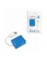 HUB USB 2.0 4-portowy 'Smile' - niebieski - nr 3