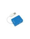 HUB USB 2.0 4-portowy 'Smile' - niebieski - nr 5