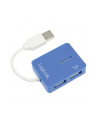 HUB USB 2.0 4-portowy 'Smile' - niebieski - nr 9