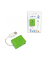 HUB USB 2.0 4-portowy 'Smile' - zielony - nr 3