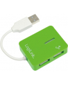 HUB USB 2.0 4-portowy 'Smile' - zielony - nr 7