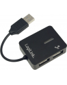 HUB USB 2.0 4-portowy 'Smile' - czarny              UA0139 - nr 3