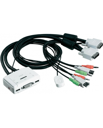 KVM Switch 2xK/V/M 1900x1200 2xUSB/DVI/audio/mic TK-214i