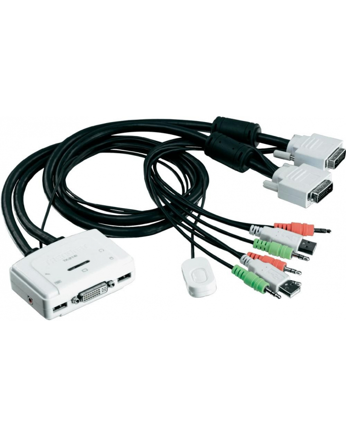 KVM Switch 2xK/V/M 1900x1200 2xUSB/DVI/audio/mic TK-214i główny