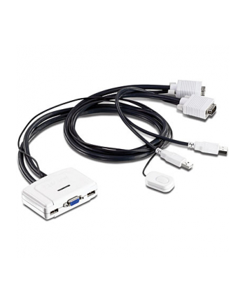 KVM Switch 2xK/V/M 2048x1536 2xUSB/VGA TK-217i