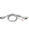 KVM Switch 2xK/V/M 1920x1200 2xDVI/Audio/Mic/USB Cables TK-204UK - nr 29
