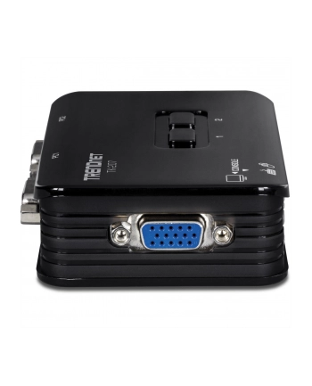 KVM Switch 2xK/V/M 2048x1536 USB 2xCables TK-207K