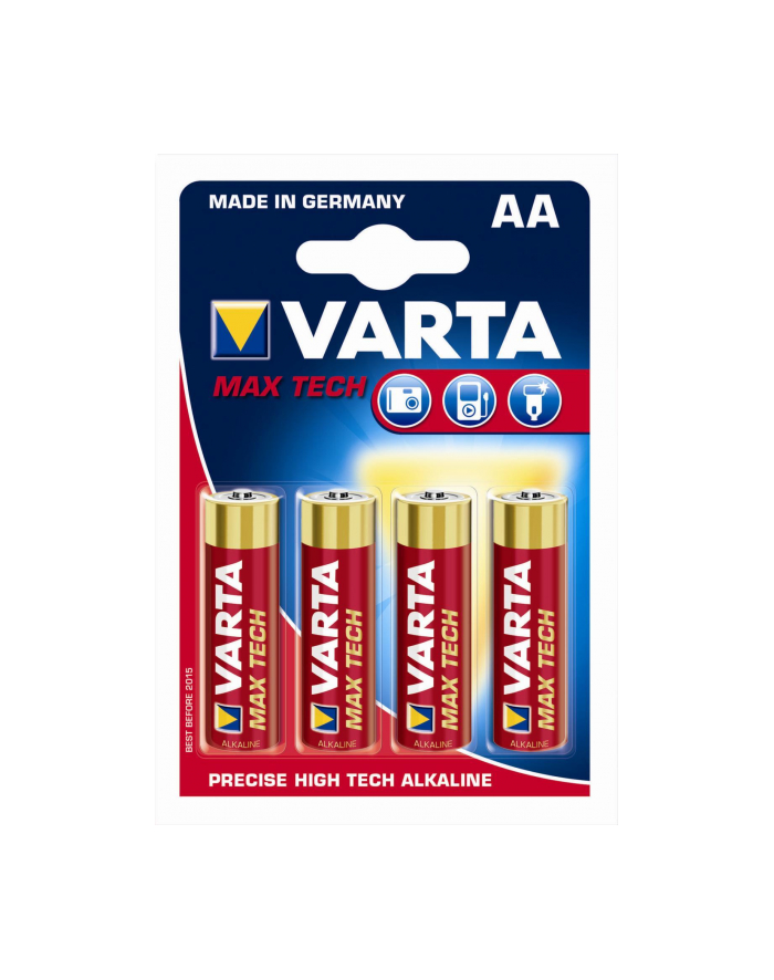 Baterie VARTA Max Tech, Mignon LR06/AA - 4 szt główny