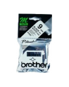 Taśma do P-touch MK-221 BZ (Blister) 9mm biała / czarny nadr - nr 25