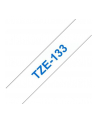 Taśma laminowana do P-touch, Brother TZE-133 12mm przezroczysta/niebieski nadruk - nr 20